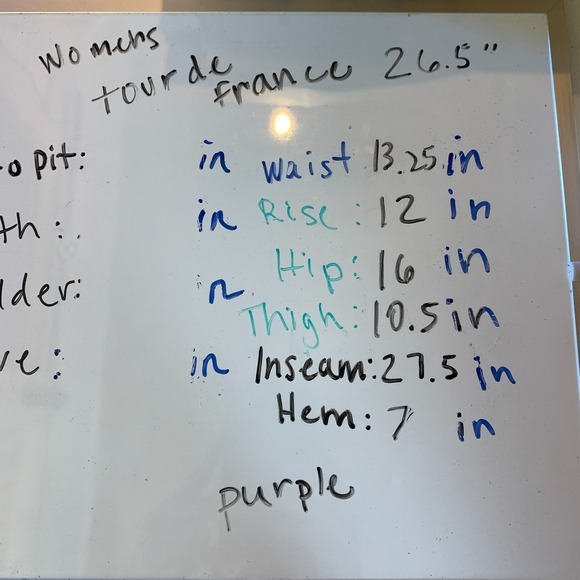 Vtg 70s Tour de France Pants Corduroy Purple Straight High Waisted - Picture 7 of 8